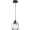 Ondaluce Lampada sospensione D18 cm in vetro soffiato Trasparente - MADAGASCAR Mod1