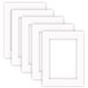 nielsen Conservation Cartoncino Passepartout 1,5 mm, set da 5, formato esterno 30x40 cm per formato immagine 20,5x29,5 cm (DIN A4), bianco puro liscio