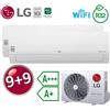 LG ELECTRONICS Climatizzatore 9000+9000 dual split LG Libero Smart WiFi ThinQ DualCool A+++ /