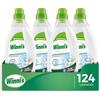 Winni's - Ammorbidente Lavatrice Ipoallergenico Concentrato Ecoformato, 124 Lavaggi, Fragranza Fiori Bianchi, Con Perle di Profumo Biodegradabili, 775 ml x 4 Confezioni