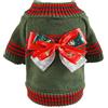 Xmiral Maglione Animale Domestico Vacanze di Natale Cucciolo Costume Maglione Vestiti per Animali Domestici (L,1Verde)