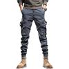 Vogrtcc Pantaloni da Uomo Pantaloni Cargo Pantaloni con Tasche con Cerniera Slim Gray XL