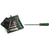 Sanelli Set 5 coltelli Premana Professional Rotolo Cuoco, Cordura, Nero/Verde & Premana Professional Acciaino, Acciaio Inossidabile, Verde/Rosso, 22 cm