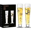 RITZENHOFF 6271001 Bicchiere da birra da 330 ml - Set di 2 - Serie Heldenfest - con motivi di calcio, multicolore - Made in Germany