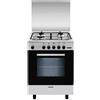 Glem Gas A654VI cucina Elettrico/Gas Acciaio inox