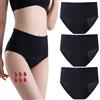 ZVZK Mutande Mestruali Donna 40ML Assorbenti Vita Alta Slip Cotone Ciclo Mestruale Intimo Slip Ciclo (L)
