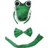 Petitebelle 3D Green Crocodile Alligator Headband Bowtie Tail Children Costume (One Size)