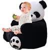 Zasdvn Sedia con braccioli Panda per bambini,Divano Seduta Morbida per Bambini | Poltrona da lettura per bambini, sedile di supporto per animali per bambini