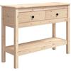 vidaXL Tavolo Consolle 100x35x75 cm in Legno Massello di Pino
