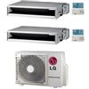 Lg Climatizzatore Condizionatore LG Canalizzabile R32 Dual Split Inverter 9000 + 12000 BTU con U.E. MU2R15 NOVITÁ Classe A+++/A++
