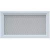 DEMLOU Griglia di Ventilazione in Alluminio Bianco RAL 9016 - 30 x 15 cm. | Formato rettangolare compatto - rete protettiva - verniciabile ad acqua - camino e stufa - trattamento 200 °C