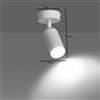 Plafoniera Orientabile HERA 1 da soffitto e parete Bianco