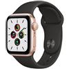 Apple Watch SE Alluminio 40 mm (2020) | WiFi + Cellular | oro | Cinturino Sport nero
