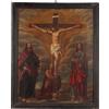 Quadro Antico Dipinto con Soggetto Religioso Olio su Tela 600-700