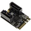 KALEA-INFORMATIQUE M2 E A Key Scheda doppia porta SATA 6GBps. Mini PCIe 3.1 con chipset JMB582