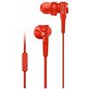 Sony MDRXB55APR.CE7, Auricolari in-ear Extra Basse con microfono per telefonate (Rosso)