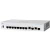 Cisco Switch di rete Cisco CBS350 Gestito L3 Gigabit Ethernet (10/100/1000) 1U Nero, Grigio [CBS350-8S-E-2G-EU]