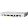 Cisco Switch di rete Cisco CBS350 Gestito L3 2.5G Ethernet (100/1000/2500) Supporto Power over (PoE) 1U Nero, Grigio [CBS350-8MP-2X-EU]