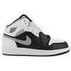 Nike Air Jordan 1 Mid - Sneakers Sportive Alte da Uomo Bianco Nero