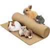 La Cordeline Tappeto Lettiera Canapa Naturale 40 x 100 cm Qualità Premium - Fondo gabbia per roditori, conigli, criceti..