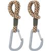 LÄSSIG Ganci per Passeggino Porta Borse Appendere Borse Shopping Borsa per Passeggino 2 pezzi/Stroller Hooks Cord olive/red/vanilla