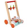 Janod - Carrello Janod Coniglio - Carrello Primi Passi in Legno a Spinta - Testa di Coniglio Su Molla, Carote Su Pallottoliere - con 19 Cubi di Legno - Giocattolo per Bambini da 1 Anno, J08251