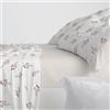 Burrito Blanco | Set di lenzuola | Letto da 90 cm (+misure disponibili) | Poliestere 50% cotone 50% | Design 532 | Colore beige (90 x 190/200 cm)