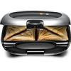ROMMELSBACHER Sandwich Maker ST 1000 - Pastiglie extra profonde, per 2 panini americani XL, rivestimento antiaderente, protezione da troppopieno, sigillatura a tutto tondo, divisori alti, salvaspazio