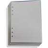 tipome.com 100 Fogli di Ricarica Ricambio per agenda planner organiser formato A5 con 6 Anelli (Righe 7mm)