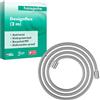 hansgrohe Designflex - Tubo flessibile doccia in tessuto 2,00 m con protezione antitorsione e antipiega, incl. guarnizioni, cromo, 28230000