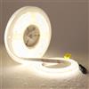 TOPAI Striscia LED Neon 24V 5M Bianco Naturale 4000K 20W/m Impermeabile | 2100Lm/m Alta luminosità, Senza punti, 238LEDs/m Autoadesiva, Flessibile Tagliabile, Meglio della striscia LED COB