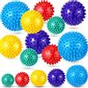 Honoson 15 Palline da Massaggio a Riccio Palla Massaggiante con Punte per Digitopressione Sfere Appuntite per Automassaggio per Piedi Schiena Stress, 5 Dimensioni e Colori (Colore Brillante)