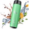 TAVIALO Bottiglia Borraccia Termica 460 ml. Pratica, Elegante e Lavabile in Lavastoviglie. Bottiglia Thermos dal design e qualità superiori (verde menta)