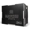 MATCHU - Plyo Box - Box Pliometrico - Box Jump - Regolabile in 51, 61 e 76 CM (20, 24 e 30 inch) - Superficie Antiscivolo - capacità di carico Fino a 300 kg - Facilmente trasportabile - Legno - Nero