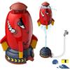 IKIJM Water Sprinkler Toys for Kids Rocket a Forma di Razzo Giocattoli Summer Outdoor Rocket Sprayer Toys Dureble Water Play Giocattolo per Bambini Girls Backyard Garden Yard (Red)