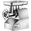 Tritacarne Carenato Professionale - Bocca 76 ø - Produzione oraria 500 Kg.- con inversione marcia - Voltaggio MONOFASE - Gruppo Macinazione in ACCIAIO INOX