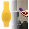 Dioche Braccialetto RFID, Braccialetto RFID Scheda di Controllo Accessi 13.56Mhz Braccialetto RFID Braccialetto in Silicone Carta IC Impermeabile Braccialetto in Silicone per Piscina Sauna Room Hotel(Giallo)