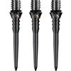 Mission Darts Mission Titan PRO - Punte di conversione per Freccette, in Titanio, morbide in Acciaio, Black - Grooved, 30mm