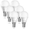 Lepro Lampadina LED E14 G45 470LM, 4.2W ≈ 40W, 2700K, Angolo 180°, 6 Pcs