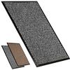 Kitcch Zerbino Esterno Interno | Tappeto Ingresso Asciugapassi | Facile da Pulire | Antiscivolo per la Casa | Welcome Grigio 60x80cm