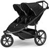 Thule Urban Glide 3 - Passeggino doppio per bambini per tutti i terreni, pieghevole con una sola mano con design autoportante, pneumatici ad aria, sedili verticali con reclinazione regolabile e