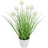 Flair Flower Erba artificiale in vaso, erba artificiale, verde, pianta artificiale, erba artificiale, erba artificiale, erba ornamentale, erba decorativa, ciuffo di erba ornamentale, composizione dell'erba, miglio