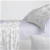 Burrito Blanco | Set di lenzuola | Letto da 90 cm (+misure disponibili) | Poliestere 50% cotone 50% | Design 535 | Colore cielo (90 x 190/200 cm)