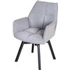 phoenix group Lara - Set di 2 sedie grigie