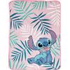 Jay Franco Copertina di Lana Disney Lilo & Stitch Floreale 130 x 150 cm