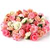 Wekuw 80 Pezzi Rose Finte per Decorazioni Nozze, Pannello Murale Floreale Feste Sfondo Muro Floreale per Matrimonio Festa Doccia Decorazione Domestica Natale Fai-da-Te (4 Color)