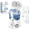Boston Tech Idropulsore Dentale Aquapik PRO | Irrigatore Orale Professionale 10 Livelli Pressione | Idropulsore Dentale Elettrico con 8 Ugelli + 600 ml Impermeabile (Bianco)