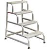 Svelt Cargo 4 Gradini 50/60 cm - Sgabello Professionale - UNI EN14183 - Larghezza rampa 50 cm