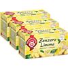 Pompadour, Infuso Zenzero e Limone, 60 Filtri (3 Confezioni da 20 Filtri), Aromatico e Speziato, 100% Naturale, Senza Lattosio, Glutine e Allergeni, Vegan