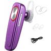 rongweiwang Bluetooth 4.1 Auricolare Single Business Auricolare Bluetooth Cuffie Soundo Sound Handsfree Call Auricolare wireless, viola